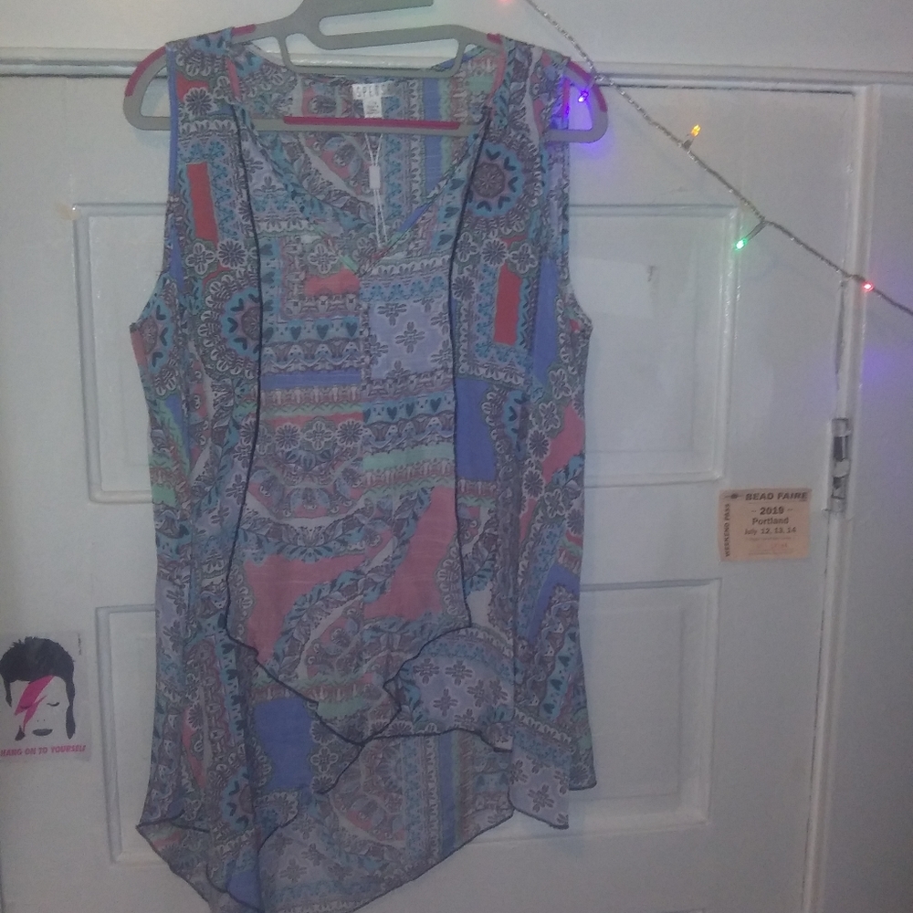 !"spense"! *new* sleeveless top, asymmetrical hem